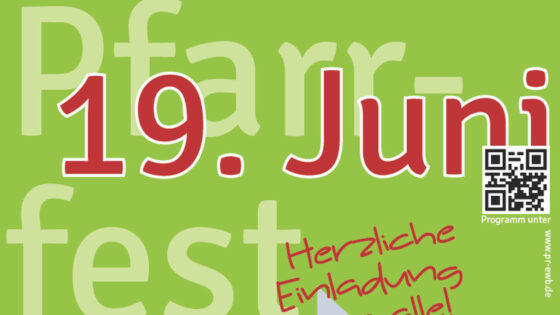 Pfarrfest Plakatausschnitt