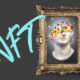 Symbolisch für Kunst-NFTs, ein Bild löst sich in Pixel auf.
